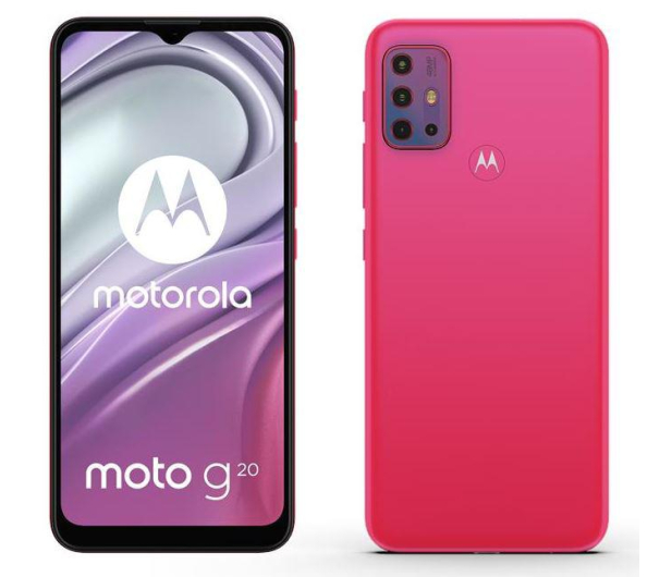 Motorola moto g20 4/64GB Flamingo Pink 90Hz - 657174 - zdjęcie